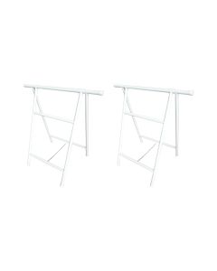 Kit Cavalete Tubolar Dobravel com 2 Peças 90cm X 1 Metro Branco